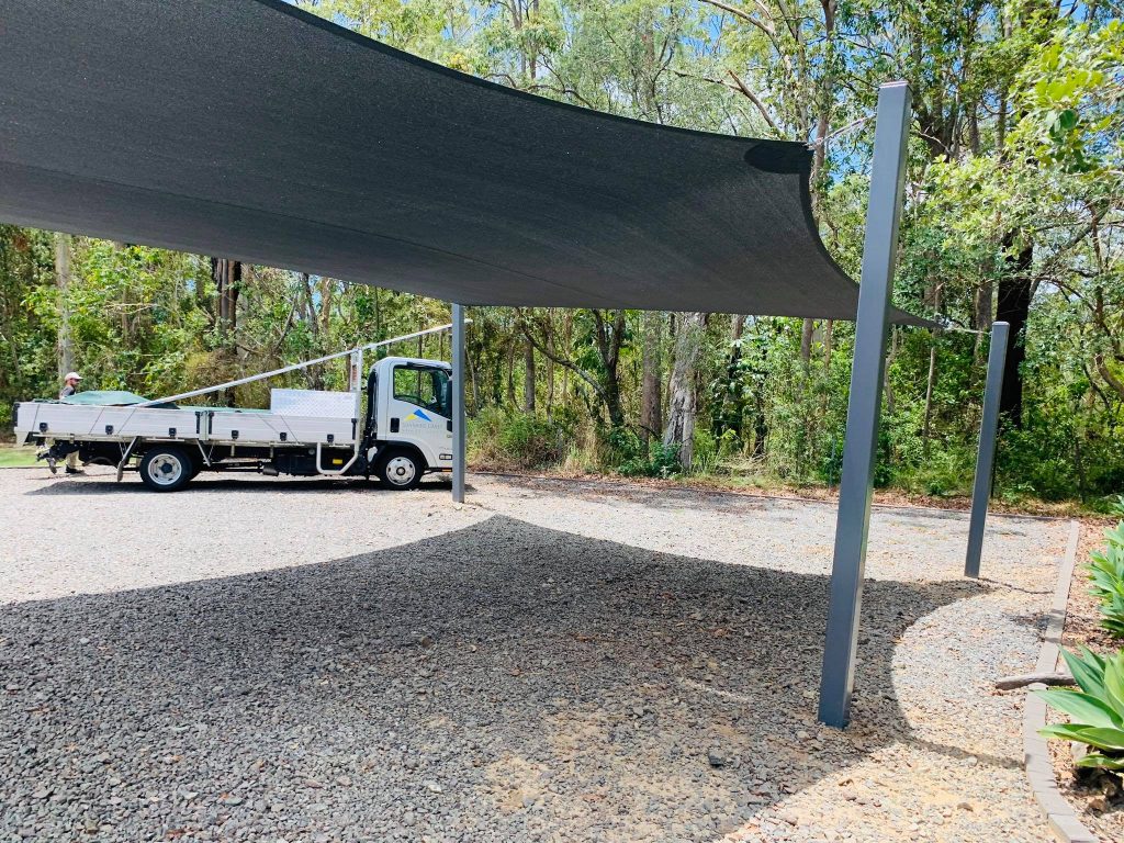 Landsborough Carport Style Shade Sail Sunshine Coast Shade Sails